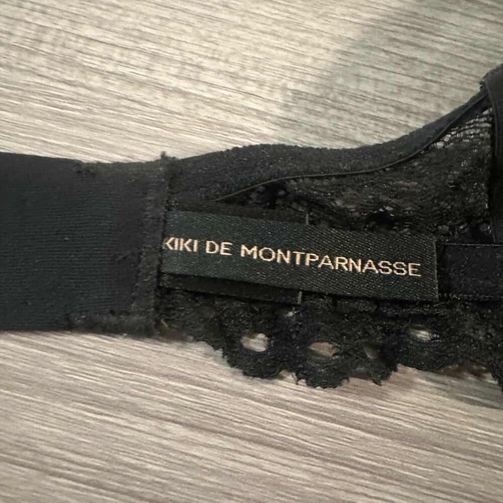 Kiki De Montparnasse Coupe Balconette Bra – Black Stretch Lace, 36D - Picture 8 of 12